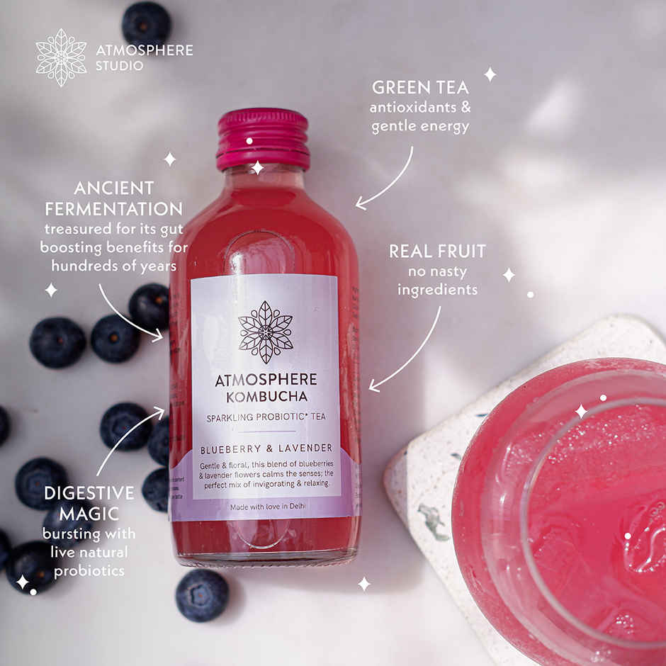 ATMOSPHERE STUDIO Blueberry Lavender Kombucha
