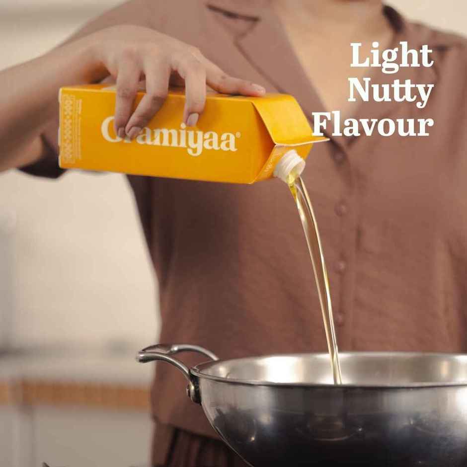 Gramiyaa Groundnut (Peanut) Cold Pressed Oil | Healthy Cooking Oil