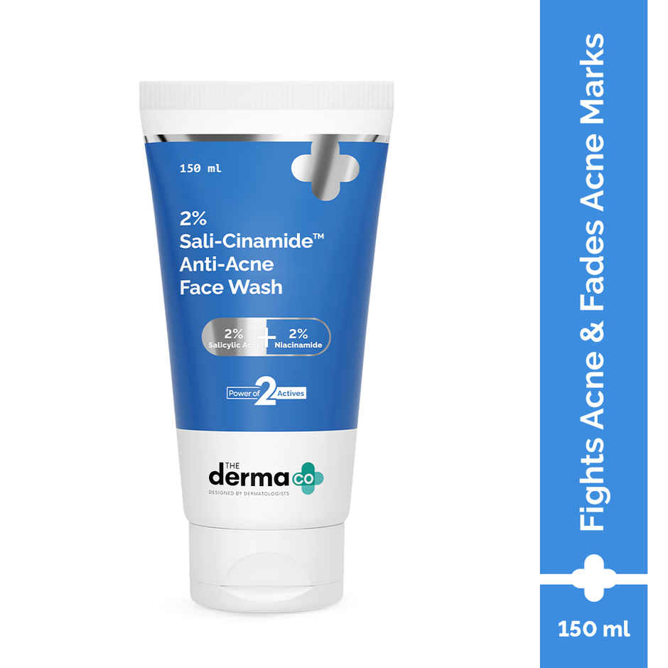 The Derma Co Sali-Cinamide Anti-Acne Face Wash with 2% Salicylic Acid & 2% Niacinamide