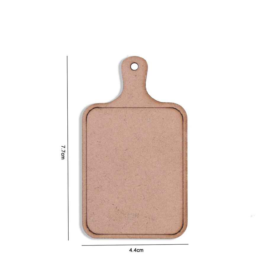 Itsy Bitsy MDF Chopping Board with Magnet 3 x 1.75 Inch 2mm Thick SW LB