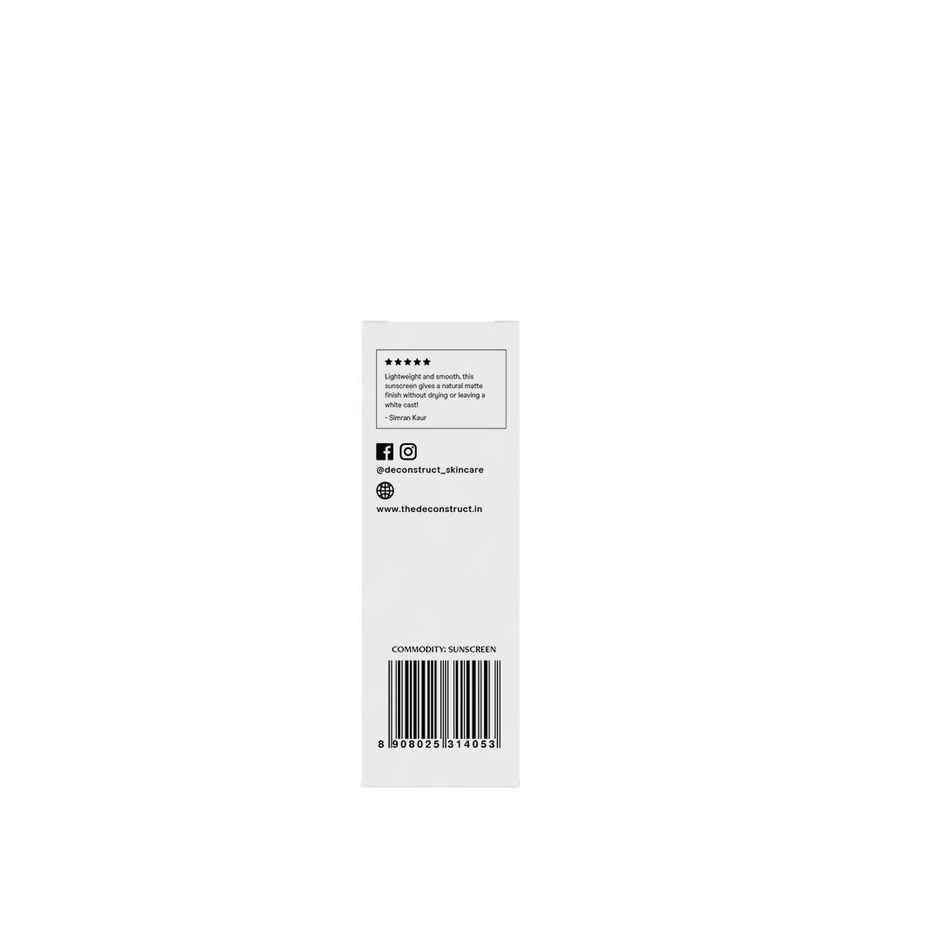 Deconstruct Gel Sunscreen SPF 50 PA ++++ | In-Vivo Tested | Lightweight