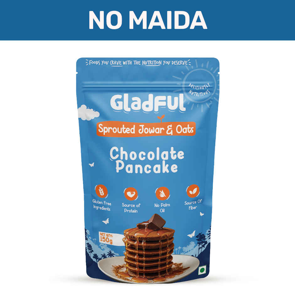 Gladful Choco Pancake Sprouted Millets and Masoor Mix