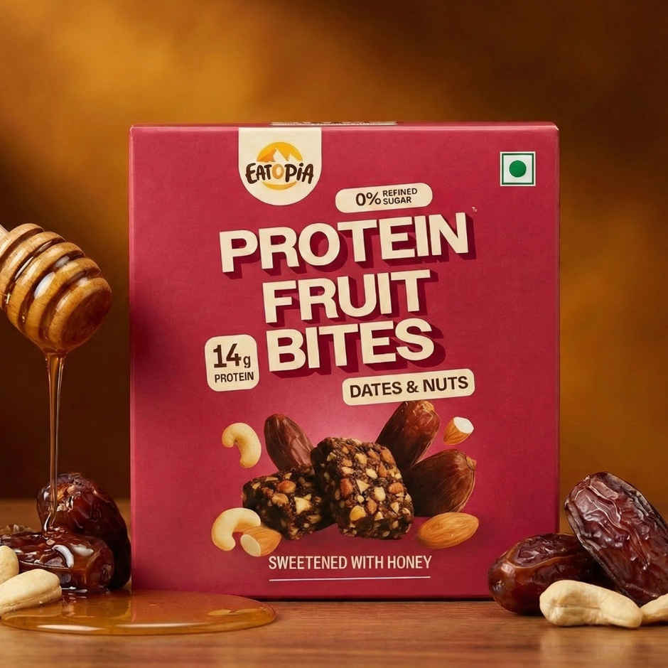 Eatopia Dates & Nuts Protein Fruit Bites | 14g Protein