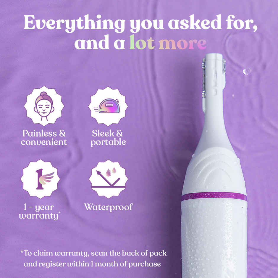 Bombae 6-in-1 Trimmer for Bikini & Facial Hair Removal