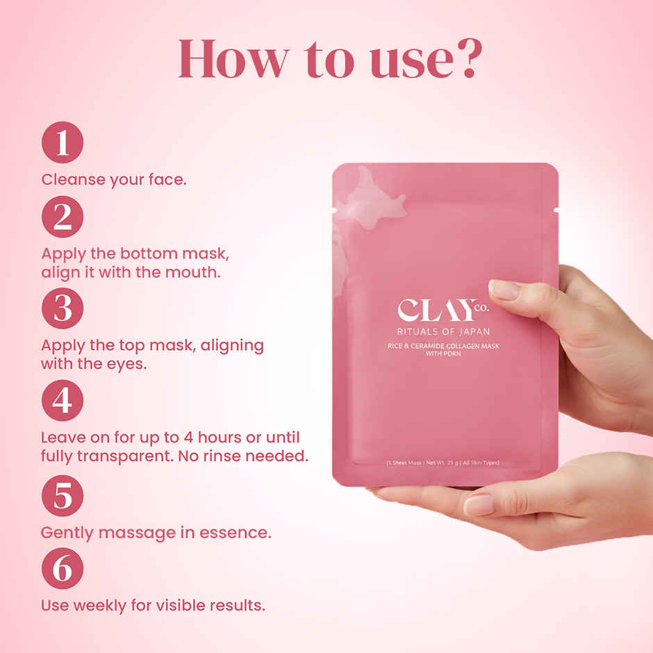 Clayco Rice & Ceramide Collagen Sheet Mask with PDRN