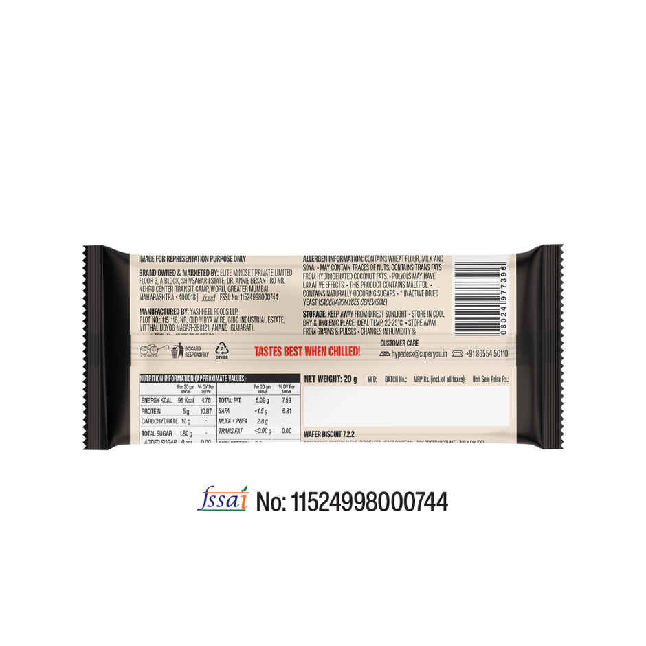 SuperYou Cookies & Cream Mini Wafer Protein Bar