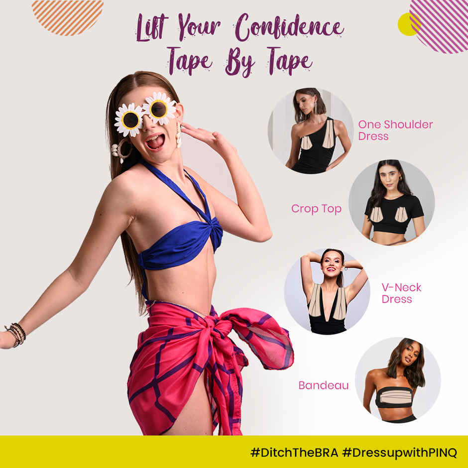 Pinq Polka Breast Lift Tape 7.5 Cm Wide - Nude