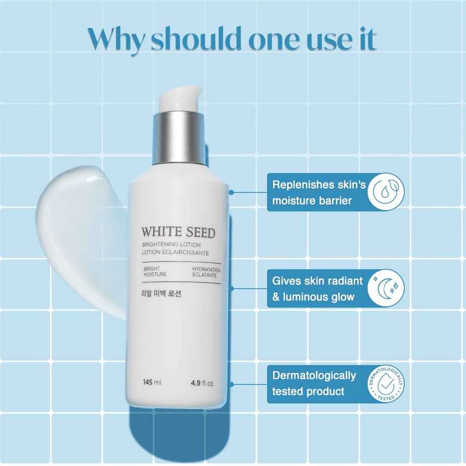 The Face Shop White Seed Brightening Lotion, Face Cream With Niacinamide