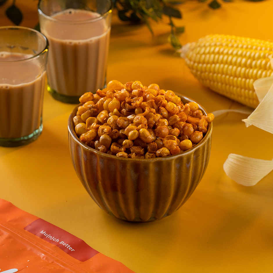 Snackible Chatpata Crispy Sweet Corn | Vacuum Fried, 70% Less Oil, No Palm Oil