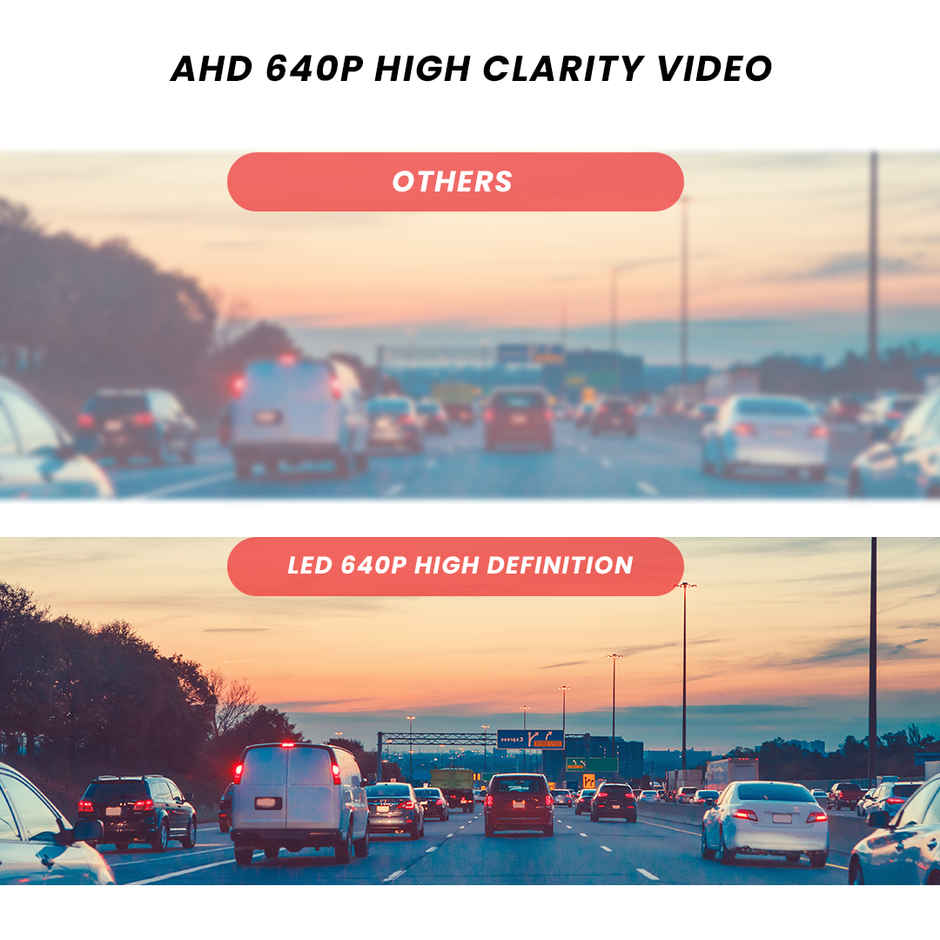 Potauto Rear Parking Led Camera A005 | Hd | Waterproof | Night Vision - Enhanced Vehicle Safety