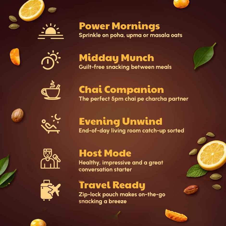 Right Shift High Protein Roasted Mixture | Khatta Meetha Namkeen | No Palm Oil | 20g Protein | Not Fried | Healthy Snack