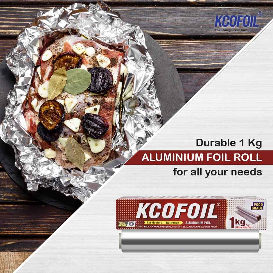 Kcofoil Aluminium Foil 1 kg | 64 m | 18 Micron