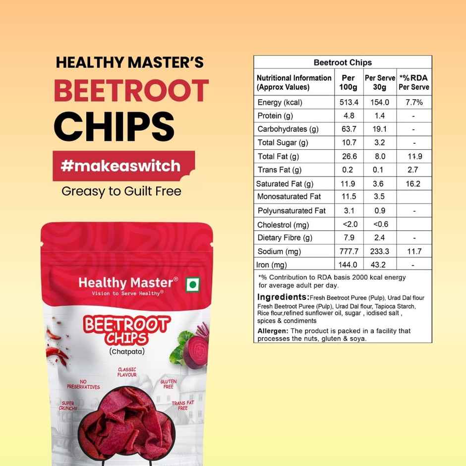 Healthy Master Beetroot Chips