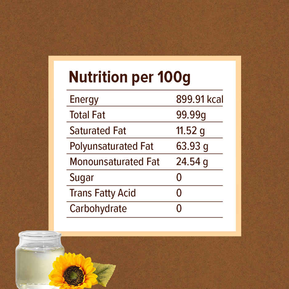 Conscious Food  Cold Pressed Sunflower Oil | Healthy Cooking Oil