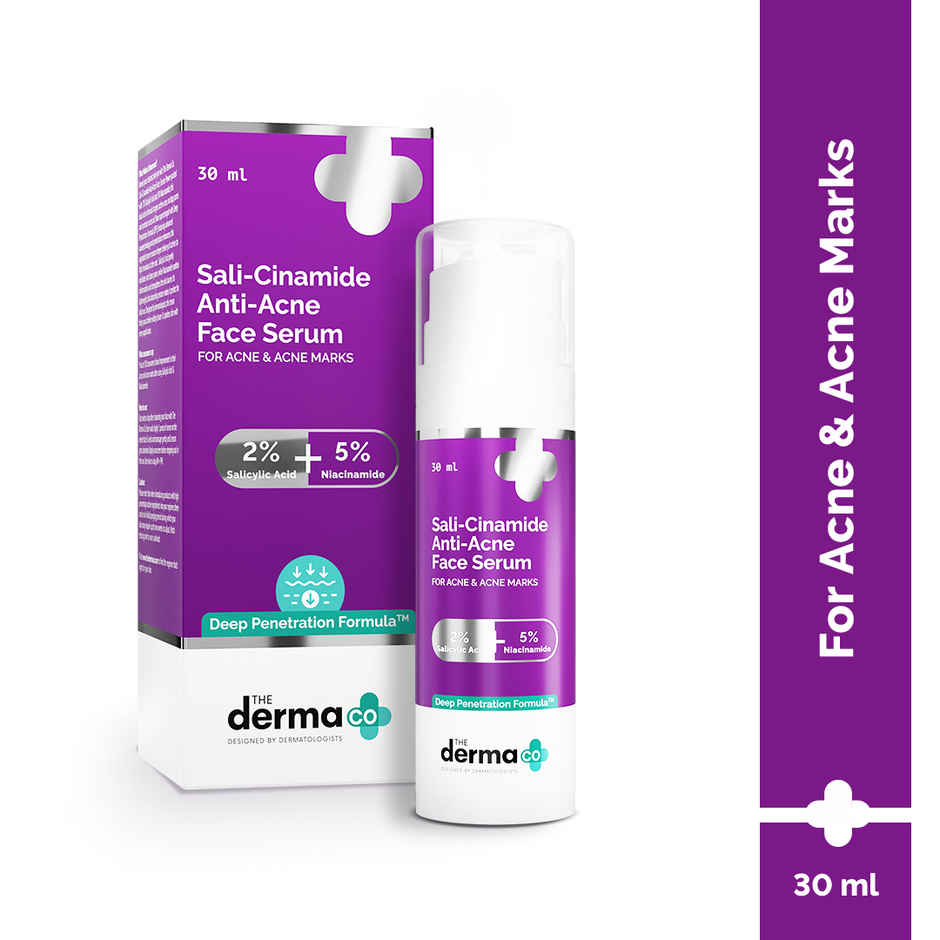 The Derma Co Sali-Cinamide Anti-Acne Face Serum With 2% Salicylic Acid & 5% Niacinamide