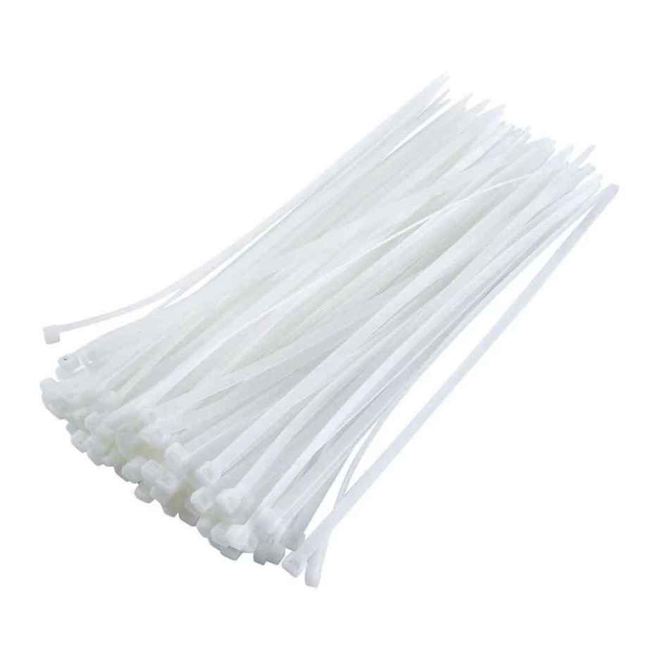 Potauto Cable Ties Multipurpose Teeth Grip Self Locking Cable Tag - 150 mm | White