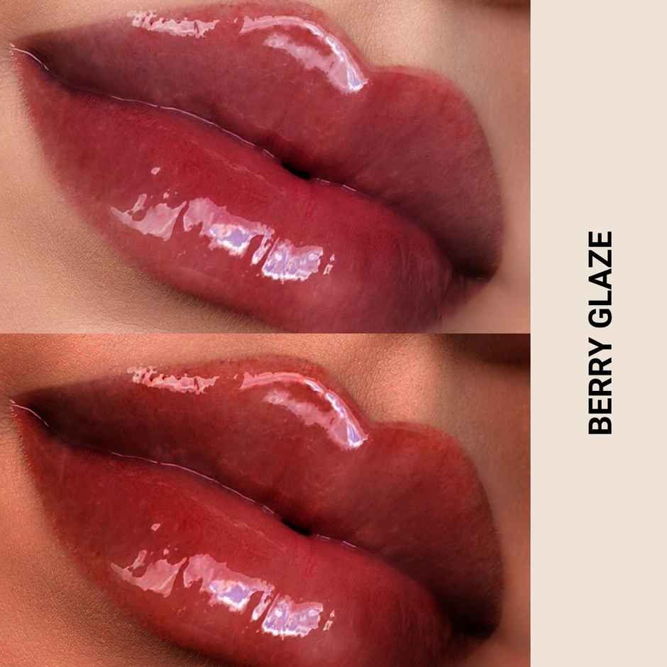 Brwn. Glass Shine Lip Gloss | High Shine | Super Moisturising - 02 Berry Glaze