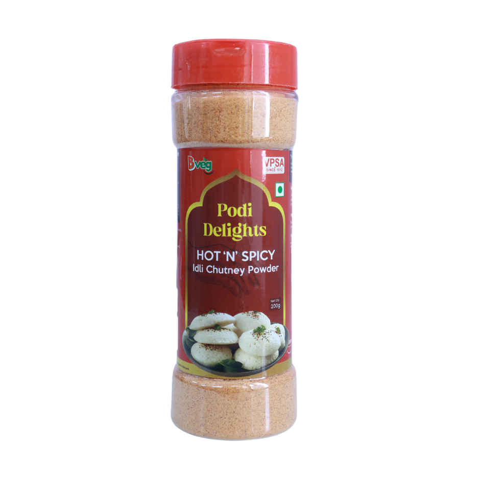 BVeg Podi Delights Hot 'n' Spicy Idly Chutney Powder