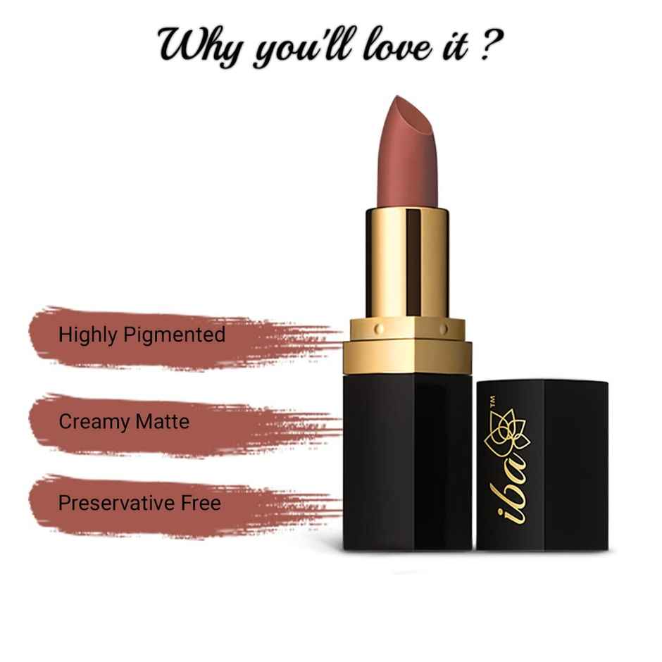Iba Long Stay Matte Lipstick, M15 Cinnamon Chai