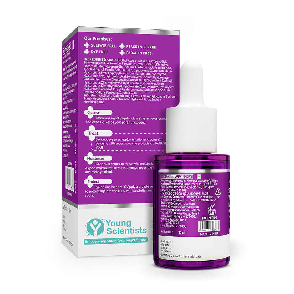 The Derma Co 15% Vitamin C Face Serum For Skin Radiance | For Men And Women