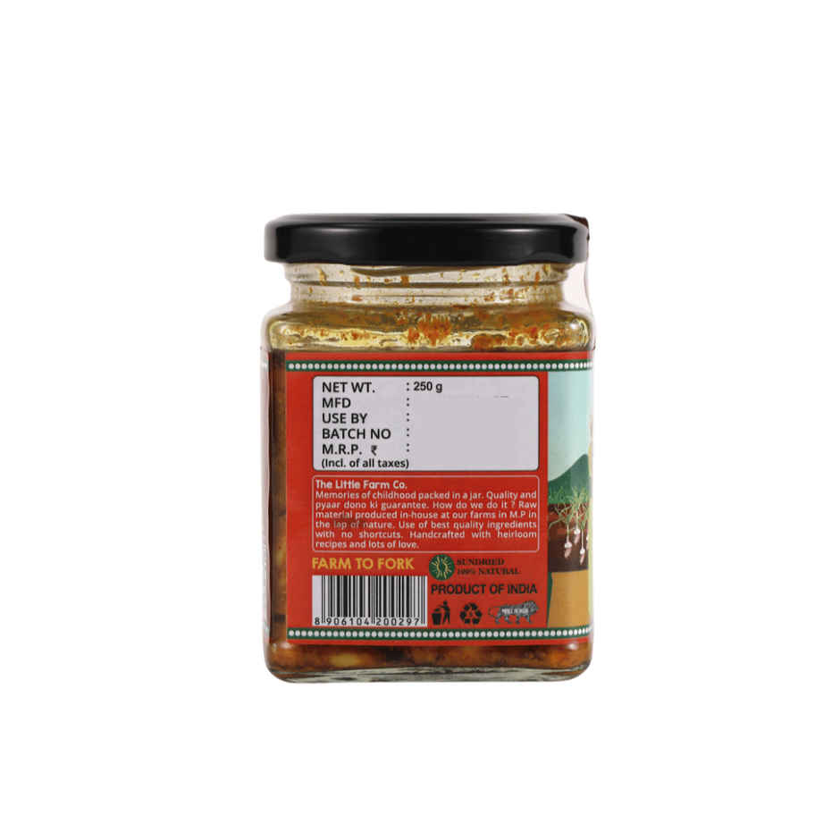 The Little Farm Co. Garlic Pickle | Achaar | Made with jaggery
