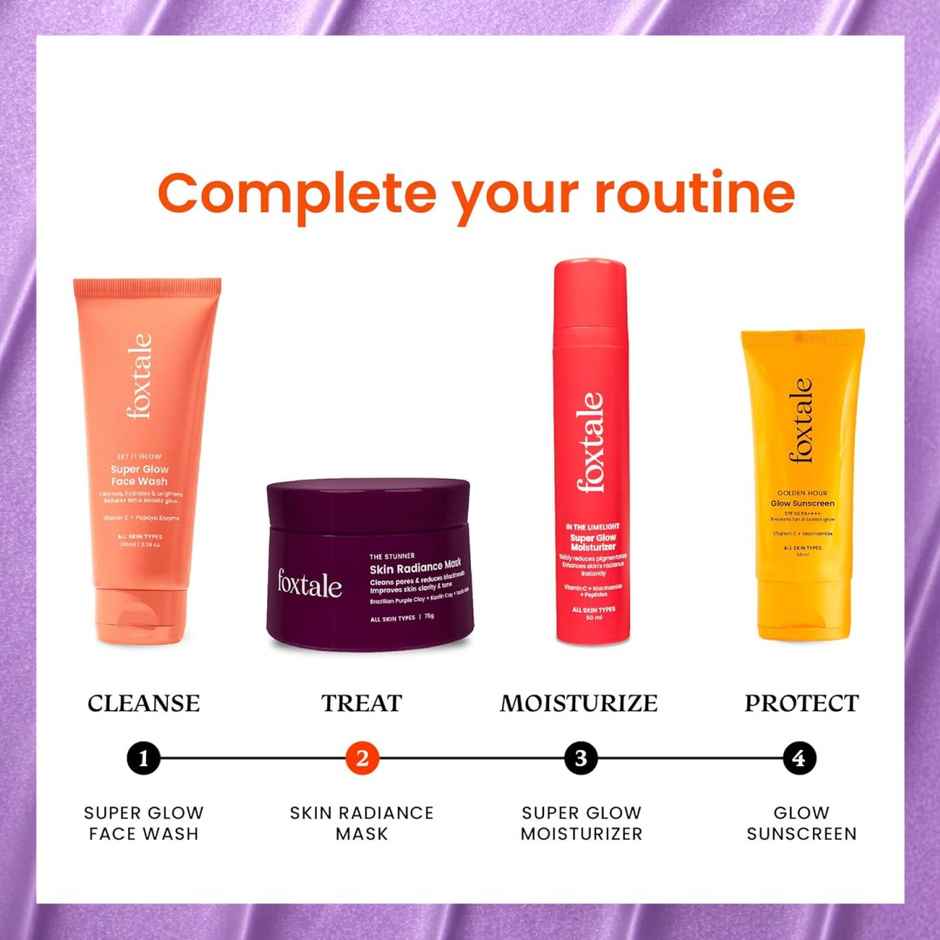Foxtale Skin Radiance Detan Face Mask for Instant Tan Removal