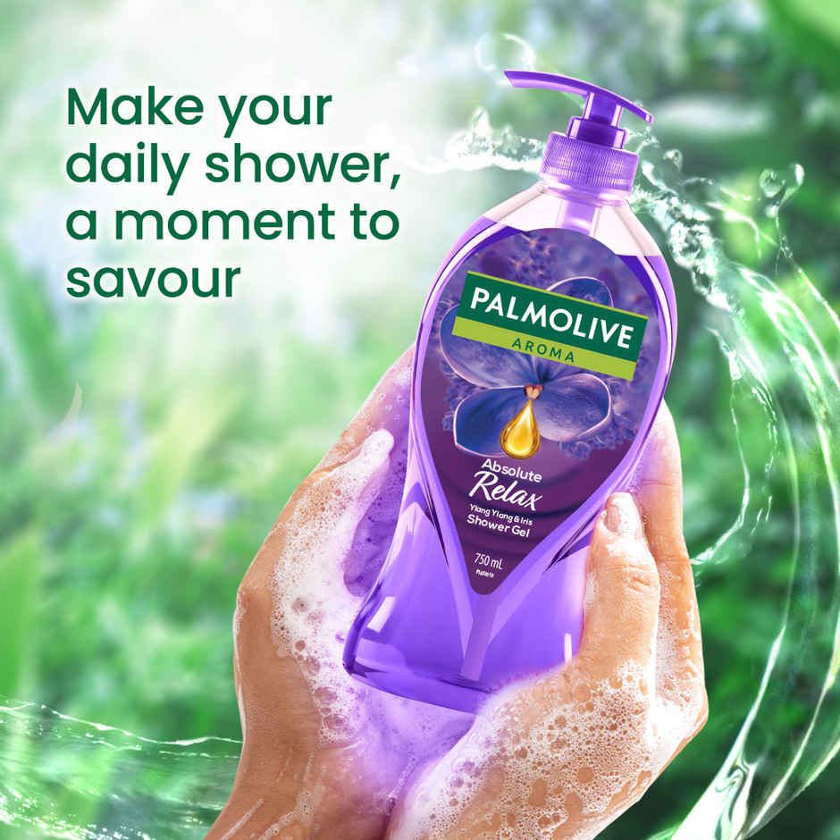 Palmolive Iris & Ylang Ylang Essential Oil Aroma Absolute Relax, Moisturizing Body Wash