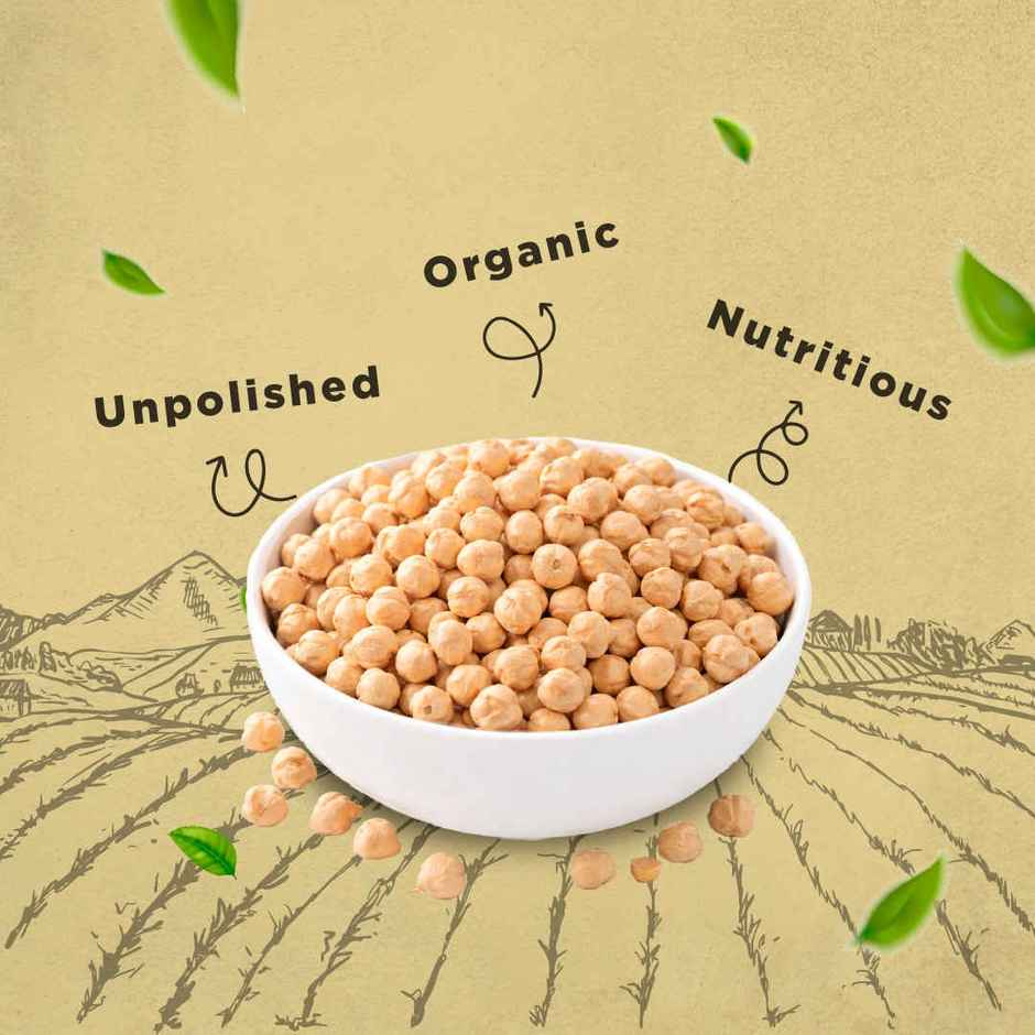Bharat Organics Unpolished Kabuli Chana