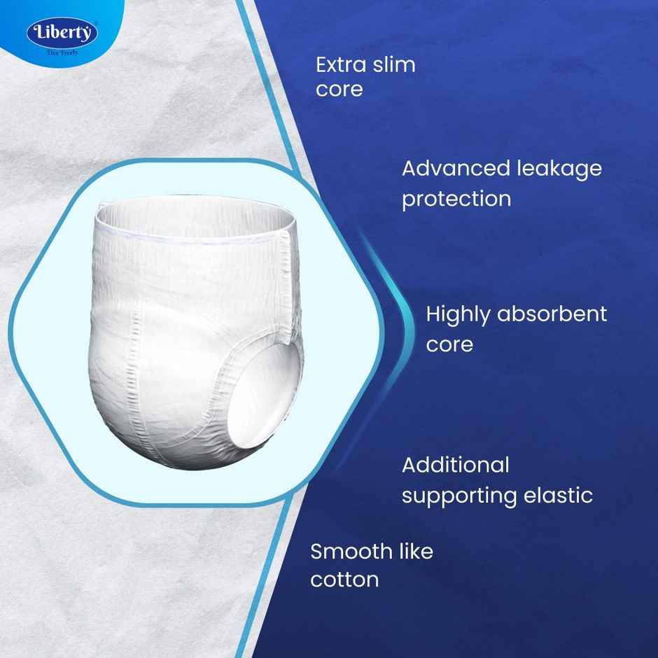 Liberty Eco Adult Diaper (Pants, L, 30-55 inches)