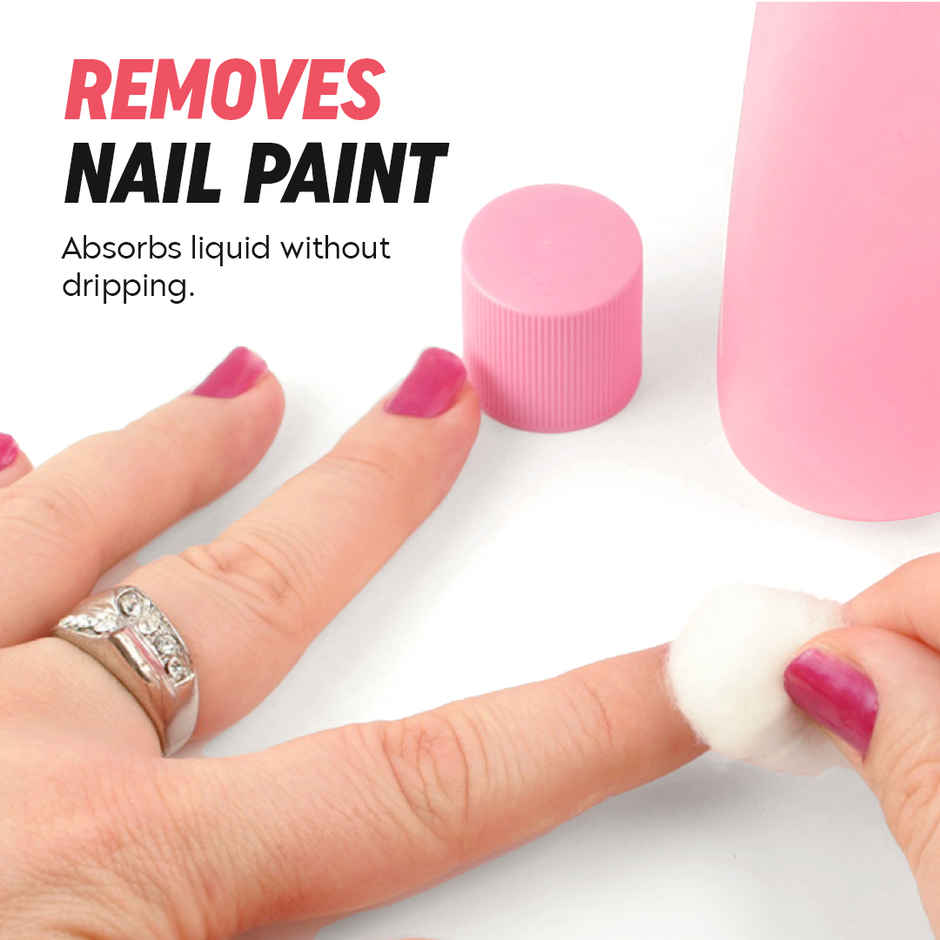 Multibrite Cosmetic Coloured Cotton Balls | for Makeup and Nail Paint Remover | All Skin Types