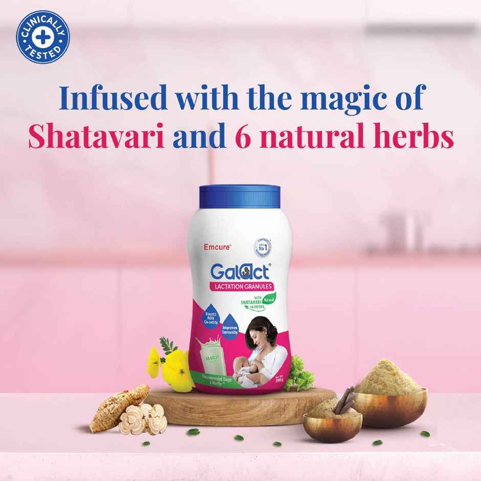 Galact Granules | Lactation Supplement with Shatavari | Kesar Flavour