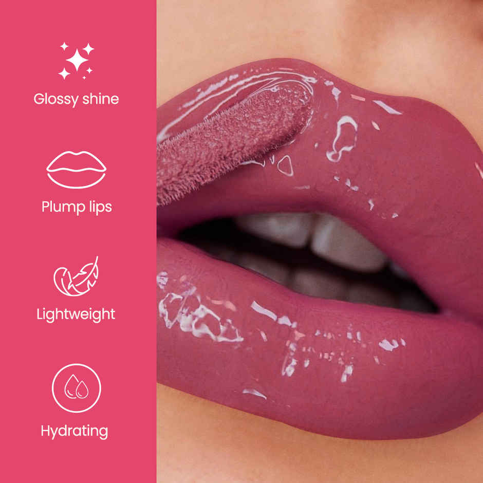 Swiss Beauty Plump Up Wet Lip Gloss For Glossy And Fuller Lips | 9 Berrylicious