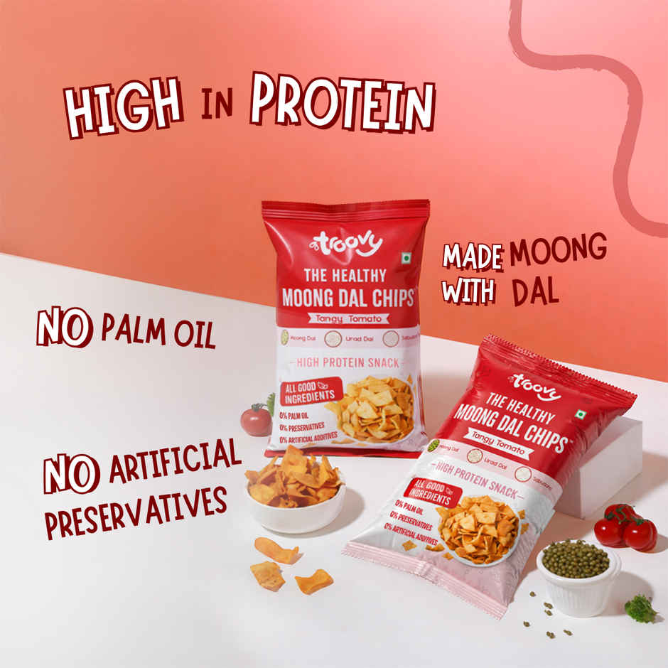 Troovy High Protein Moong Dal Chips | No Palm Oil