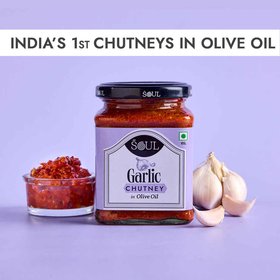 ADF Soul Garlic Chutney In Olive Oil