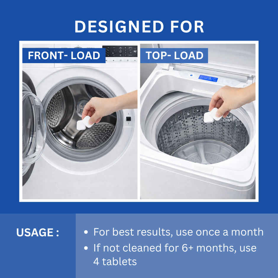 Klenzmo Washing Machine Cleaner Tablets