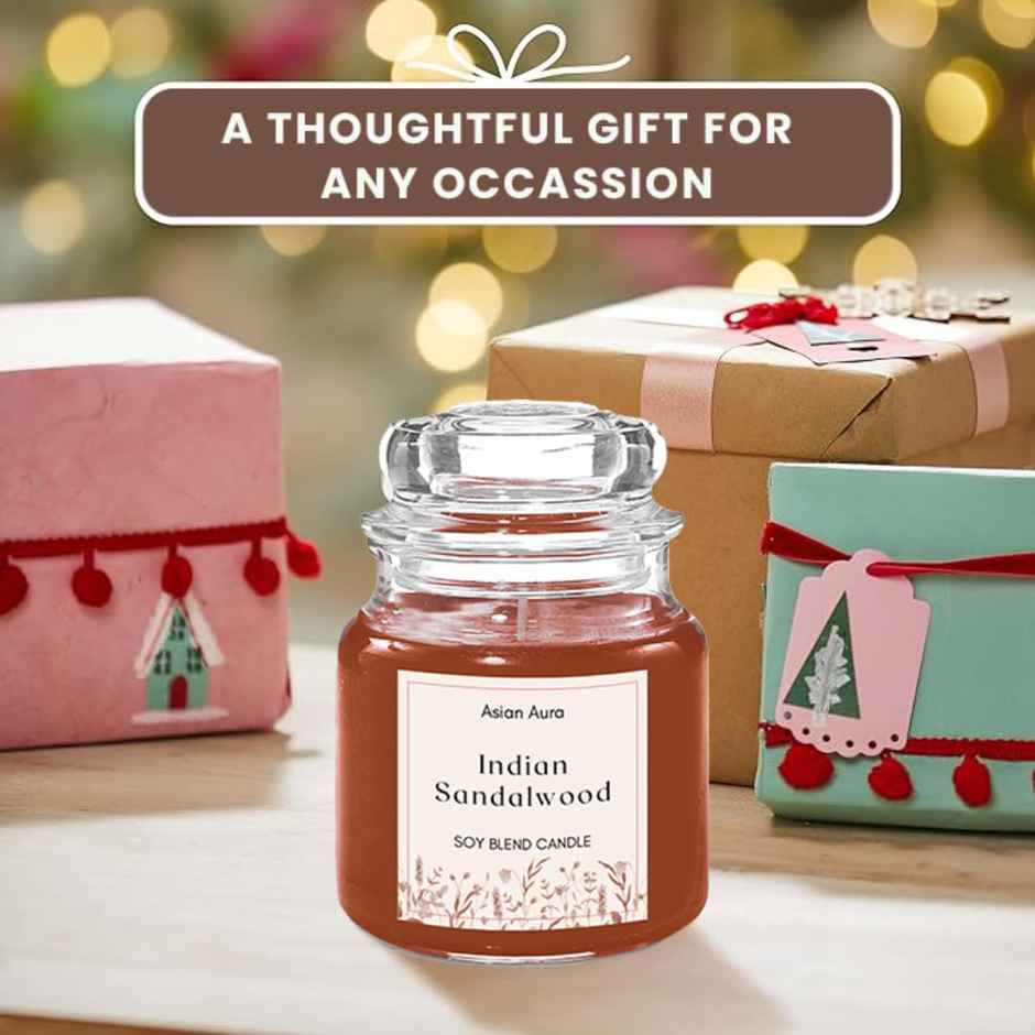 Leezu'S Extremely Naughty Cards Adult Game (1pc) & Asian Aura Scented Jar Candle-Fragranced 70G Wax Indian Sandalwood (1pc) Combo