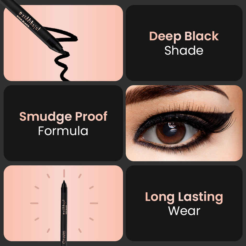 MARS Cosmetics Ziddi Kajal Pencil (Kajal)
