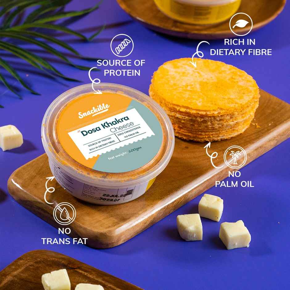 Coolberg Cranberry Non Alcoholic Beer(330ml) & Snackible Cheese Dosa Khakra(100gms) Combo