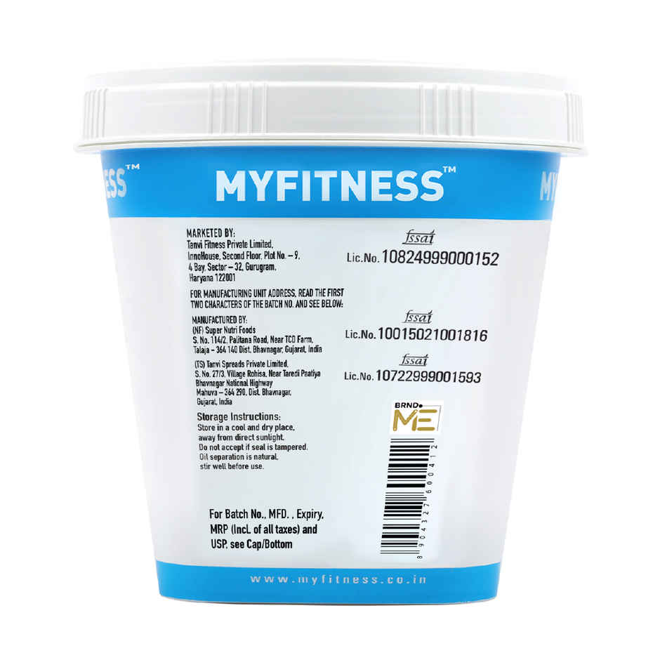 MyFitness Original Peanut Butter Smooth Spread | High Protein