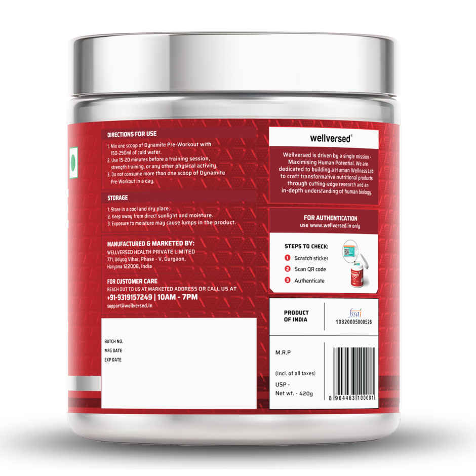 Dynamite Pre-Workout (30 Servings) Valencia Orange