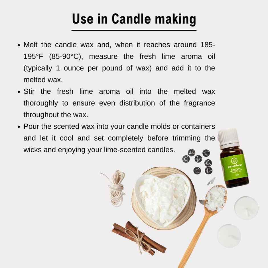 Asian Aura Diffuser Aroma Oils For Home Fragrance 10 ml Fresh Lime