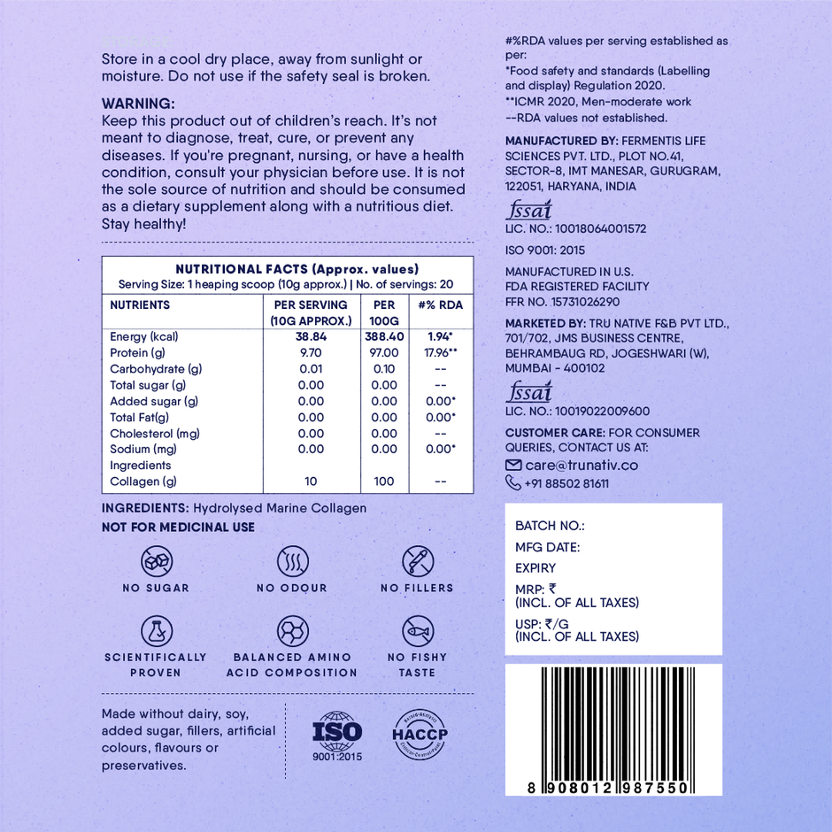 Trunativ Advanced Collagen Peptides - Unflavoured