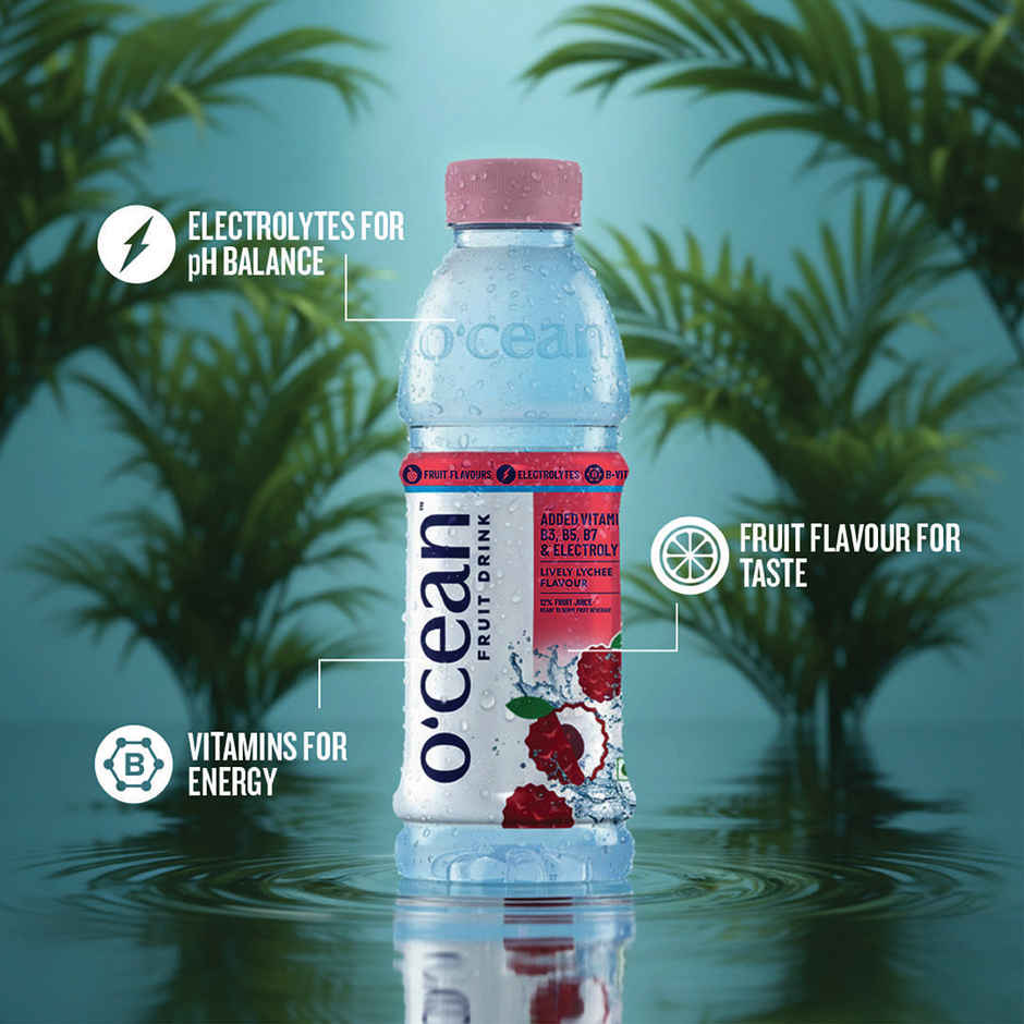 O'cean Fruit Water Lively Lychee Vitamin & Electrolyte Hydration