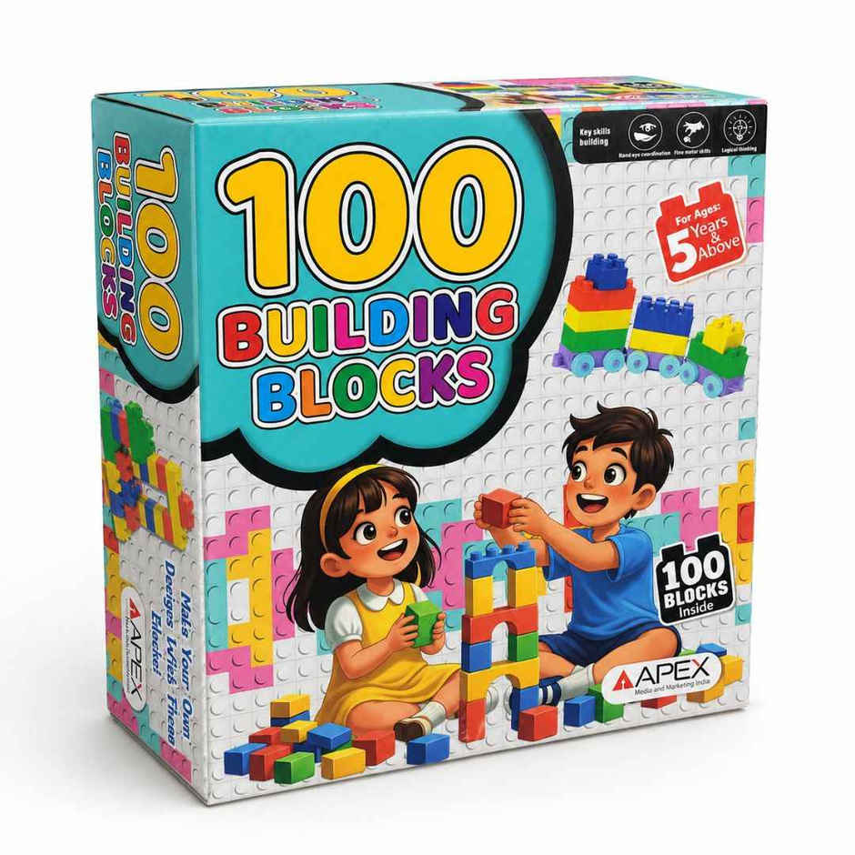 Apex 100 Building Blocks Set for Kids | Educational Construction Toy | STEM Toy For Kids