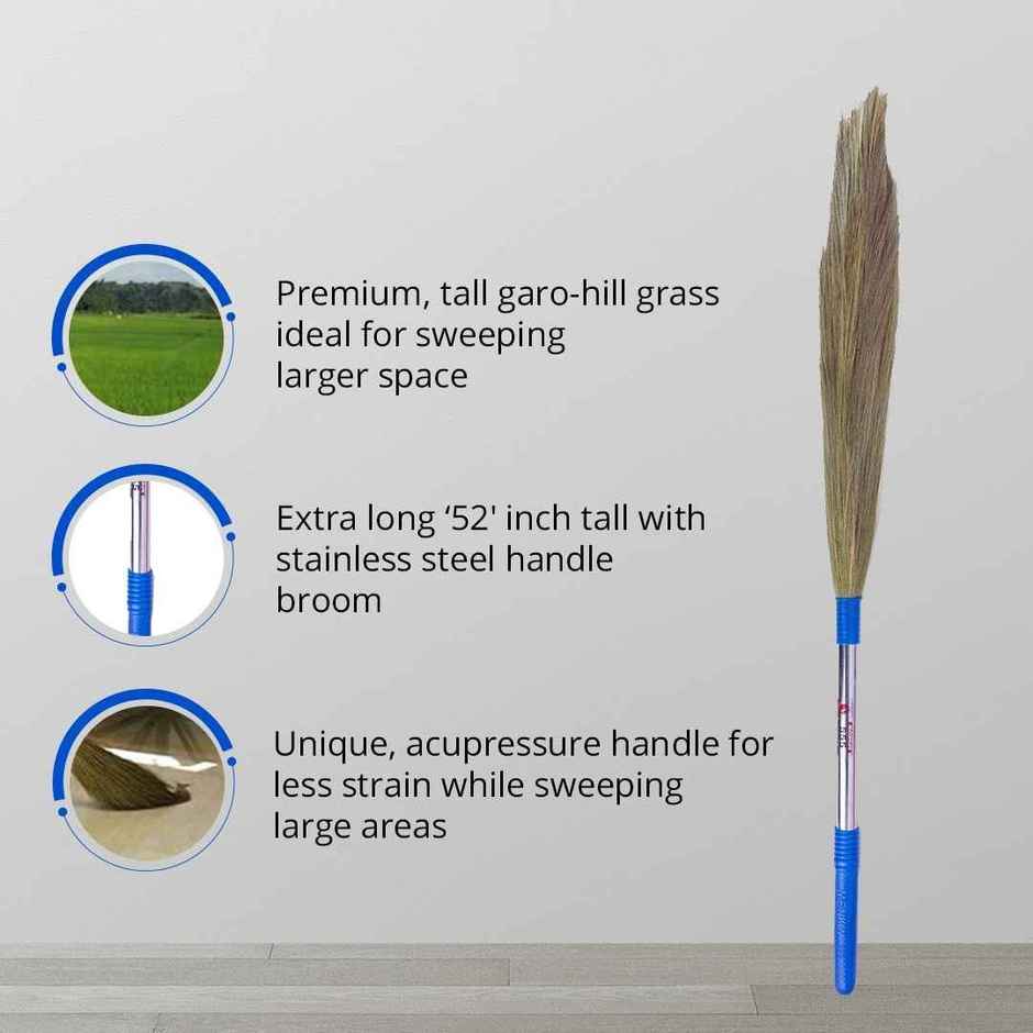 Monkey 555 Grass Broom International Steel Handle | 44.1 inch