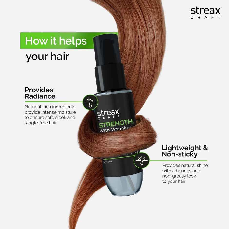 Streax Craft Strength Hair Serum For Chemically Treated Hair