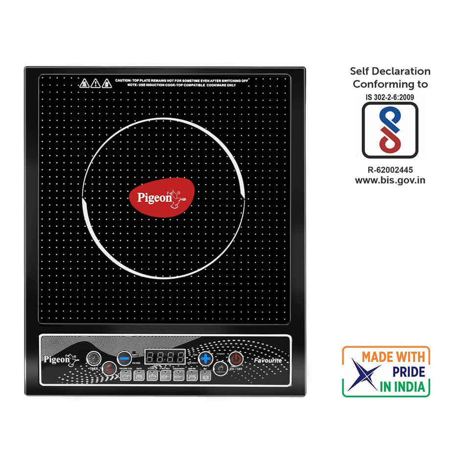 Pigeon Favourite  1800 W Induction Cooktop with LED Display - Black