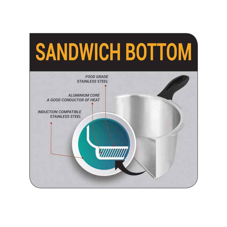 Pigeon Special 3L Stainless Steel Induction Base Inner Lid Pressure Cooker