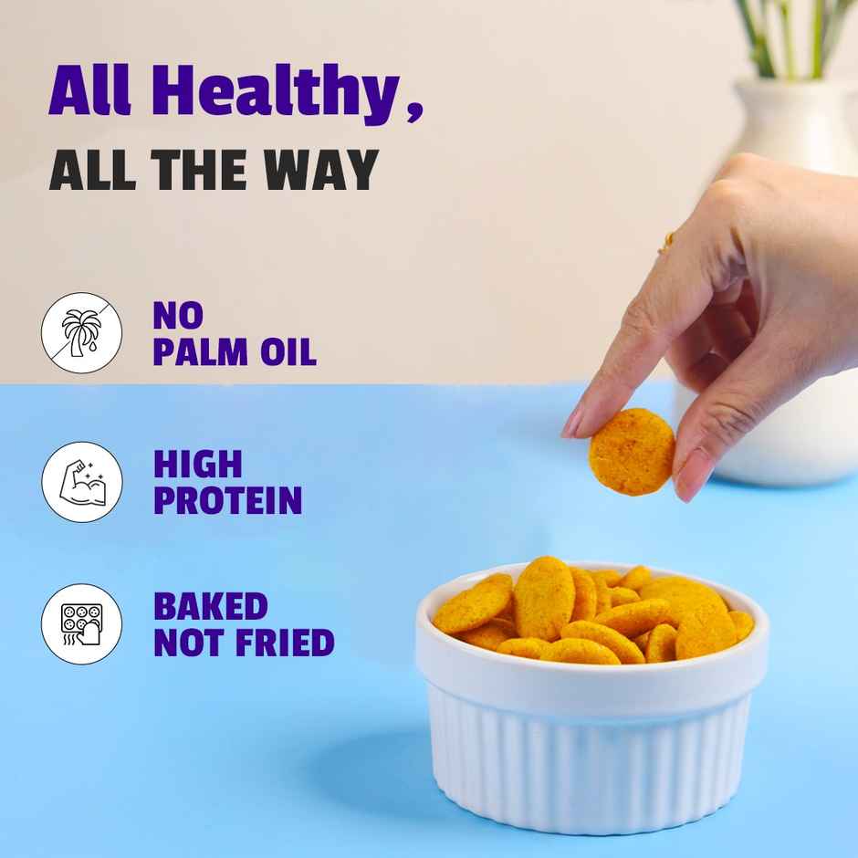 The Healthy Binge Ragi Baked Chips Cajun Spice |High Protein & Fibre