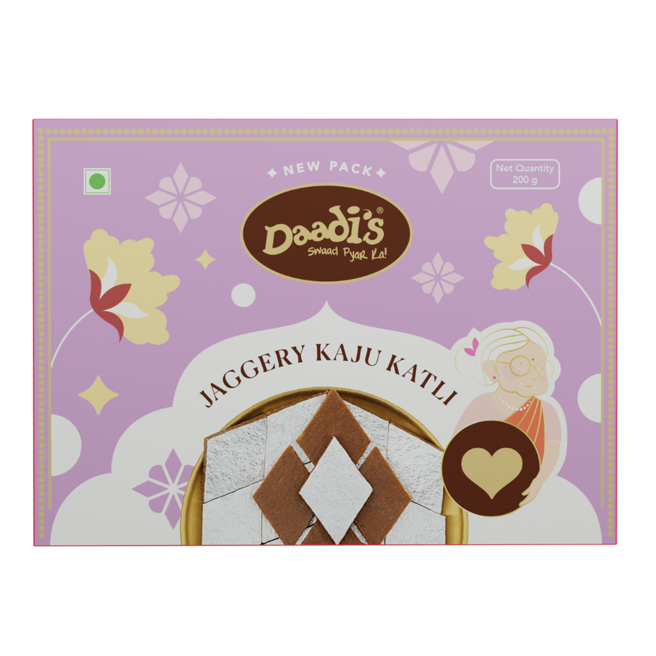Daadi's Jaggery Kaju Katli